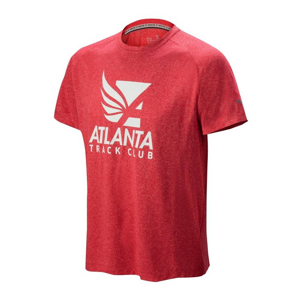 Mizuno Men's Atlanta Track Club Inspire 2.0 T-Shirts Red (450015-GCU)